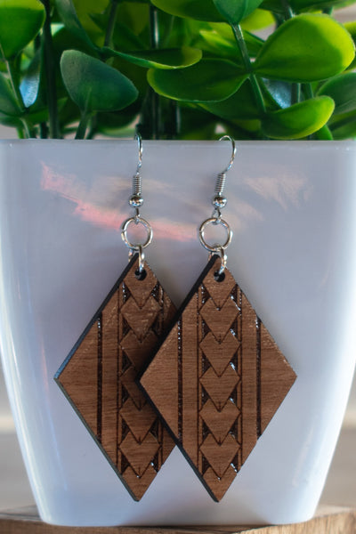 012ERWD - Diamond Tribal Earrings