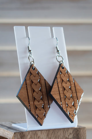 012ERWD - Diamond Tribal Earrings