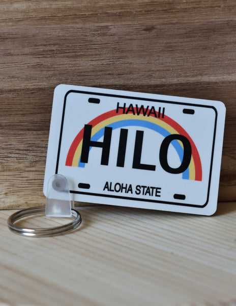 Aloha State License Plate Keychains