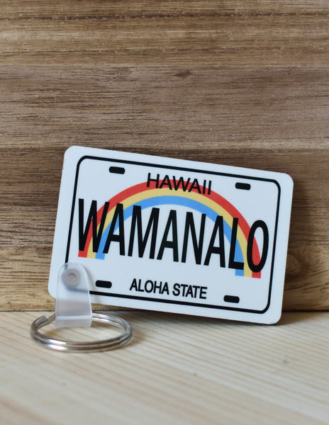 Aloha State License Plate Keychains