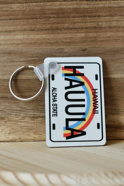 Aloha State License Plate Keychains